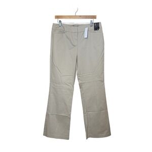 7th Avenue New York & Co Women's Pants Slacks Size 8 Khaki Tan Bootcut Neutral